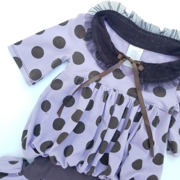 PERSNICKETY Boutique Dress Tunic Polka Dot Sz 3T - Picture 7 of 9